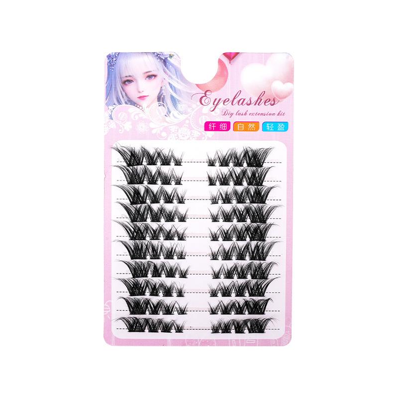 Eyelash Extension Hybrid - 80'li Tek Kümeler Eğik Uçan Tilki