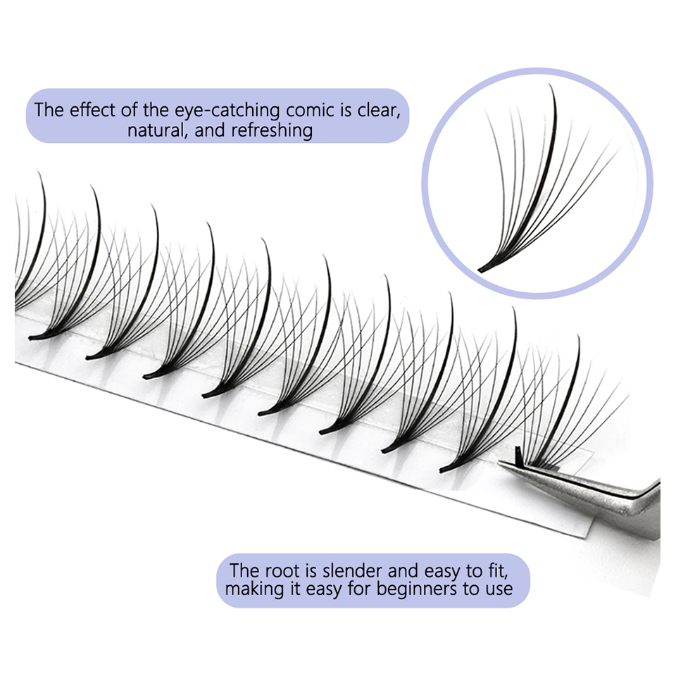 Aguud 3D 5D 7D 9D Wispy Prefab - Eyelash Extension Hybrid incelemesi ve fiyatı