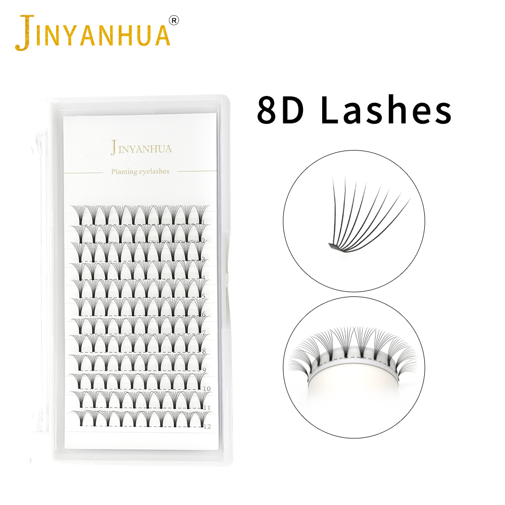 JINYANHUA 8D hayranları kirpik - Eyelash Extension Russian Volume incelemesi ve fiyatı