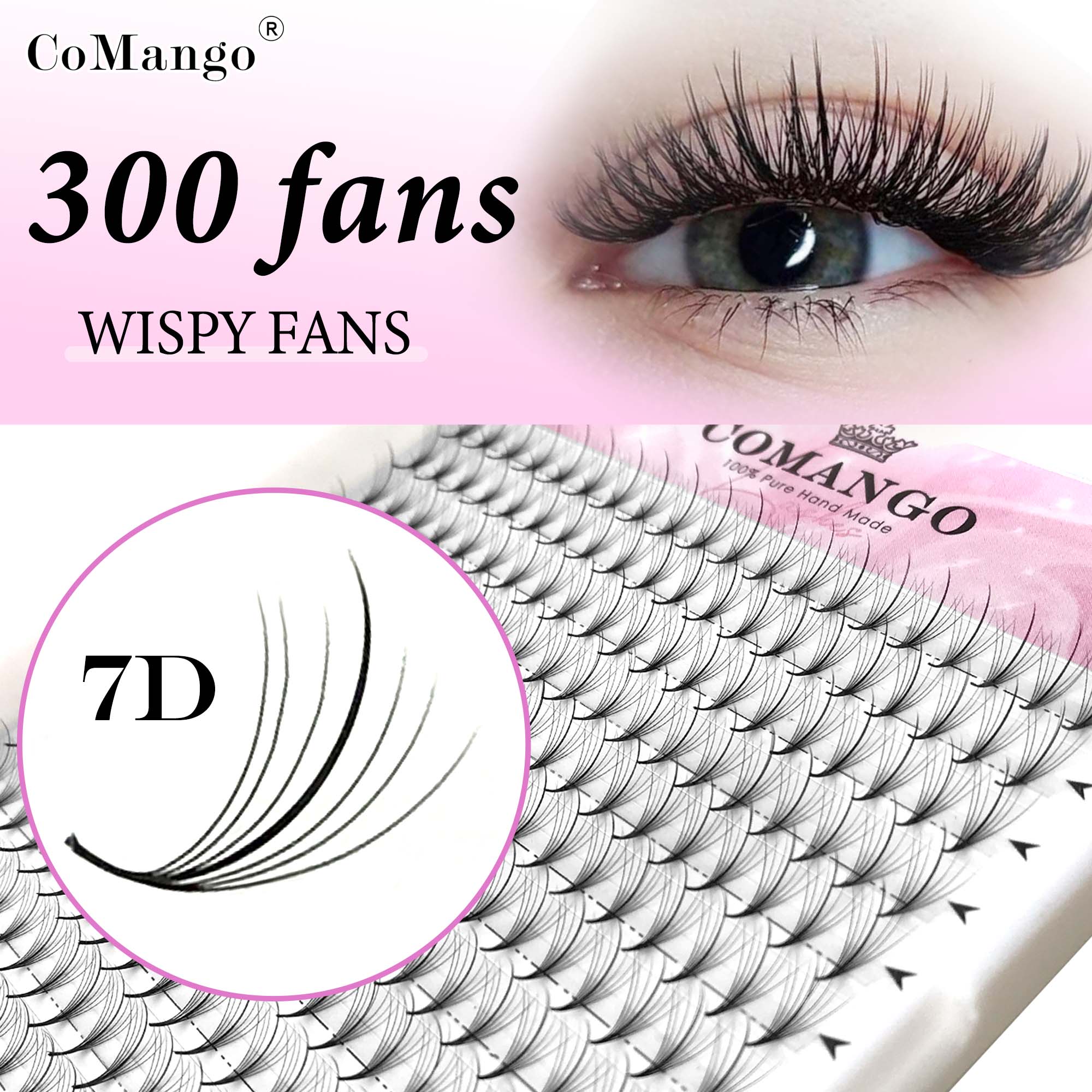 CoMango 7D Wispy Premade Fanla - Eyelash Extension Hybrid incelemesi ve fiyatı